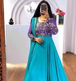 Chinon Embroidery Thread Work Gown