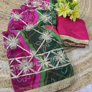 Satr Gota Work Saree