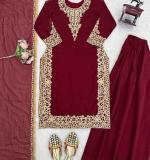 Premium Designed Maroon Dress