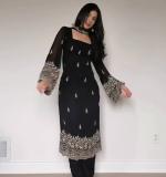 New Modern Designed Black Dress