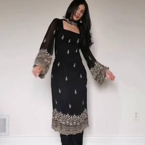 New Modern Designed Black Dress