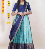 Kanjiveram Silk Zari Lehanga Banarashi Silk Duppta