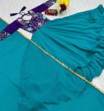 Chinon Embroidery Thread Work Gown