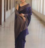 KPR 266 BEAUTIFUL SOFT LITCHI SILK CLOTH SAREE