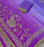 New Beautiful Mor Gota Designer Saree