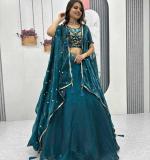 Heavy Embroidery Thread & Sequence Work Lehenga