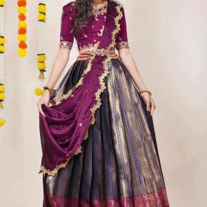 Kanjiveram Silk Zari Lehanga