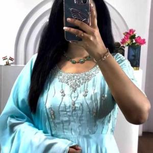 Embroidery Party Wear Gown