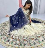 Pure Tissue Silk Wedding Wear Lehenga