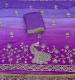 New Beautiful Mor Gota Designer Saree