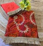 New Beautiful Leheriya Gota Work Saree