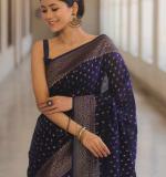KPR 266 BEAUTIFUL SOFT LITCHI SILK CLOTH SAREE