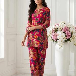 New Casual Wear Pink Dress