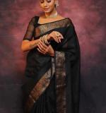MF 2090 BANARASI SOFT LITCHI SILK CLOTH SAREE