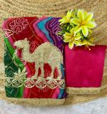 New Beautiful Animal Gota Work Saree