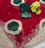 PIYU P1094 BEAUTIFUL LADDU MANGO SAREE