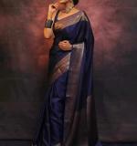 MF 2090 NEW BANARASI SOFT LITCHI SILK CLOTH SAREE