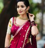 Georgette embroidery sequence work Lehenga