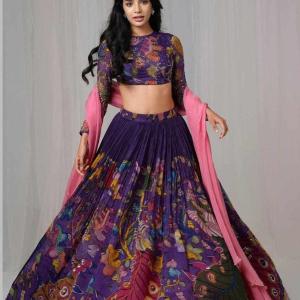 Cotton Kalamkari Print Lehenga