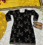 Yellow Top Dhoti Salwar and Dupatta