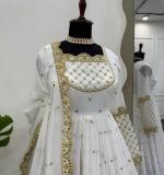 Faux Georgette with inner Gown
