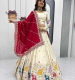 Pure Tissue Silk Wedding wear Lehenga