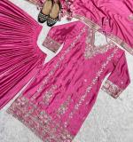 Pink Heavy Chinnon Dress
