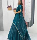 Heavy Embroidery Thread & Sequence Work Lehenga