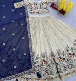 Pure Tissue Silk Wedding Wear Lehenga