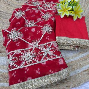New Start Gota Work Saree