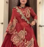 Heavy Embroidery Coading Sequence Work Lehenga