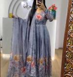 Chinon Floral Print Gown