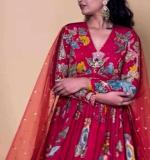 Marron New Kalamkari Gown