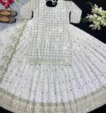 Faux Georgette Party Wear Dress