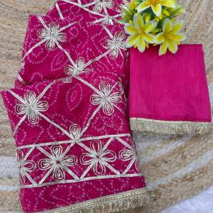 Star Gota Work Saree