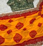 PIYU P1101 BEAUTIFUL YELLOW MANGO SAREE