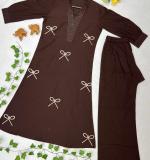 Beautiful Soft Classy Tone Brown Dress