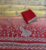 Mor Gota Work Saree