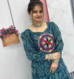 Bandhani Print Gown