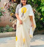 KPW 383 New Exclusive Designed White Saree