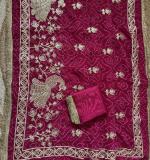 Mor Gota Work Saree