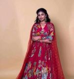 Marron New Kalamkari Gown