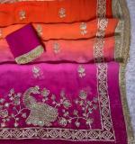 Mor Gota Designer Saree