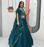 Heavy Embroidery Thread & Sequence Work Lehenga