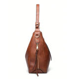 Women's PU Leather Zipper Handbag
