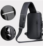 Generic Waterproof Sling Cross Backpack Bag (Black)
