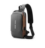 Generic Waterproof Sling Cross Backpack Bag (Black)
