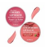 Unisex Herbal Dark And Chapped Lips Cherry & Strawberry Lip Balm Pack Of 2  (10gm)