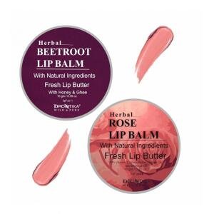 Unisex Herbal Dark And Chapped Lips Beetroot & Rose Lip Balm Pack Of 2 (10gm)