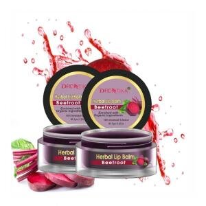 Unisex Herbal Dark And Chapped Lips Beetroot Lip Balm Pack Of 2 (20gm)